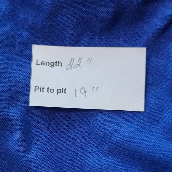 Mason & Belle Blue Knit Top with Embroidered Puffy Sleeves NWT Size Medium - Picture 10 of 10